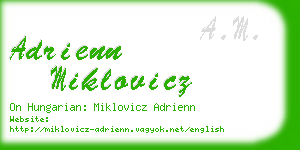 adrienn miklovicz business card
